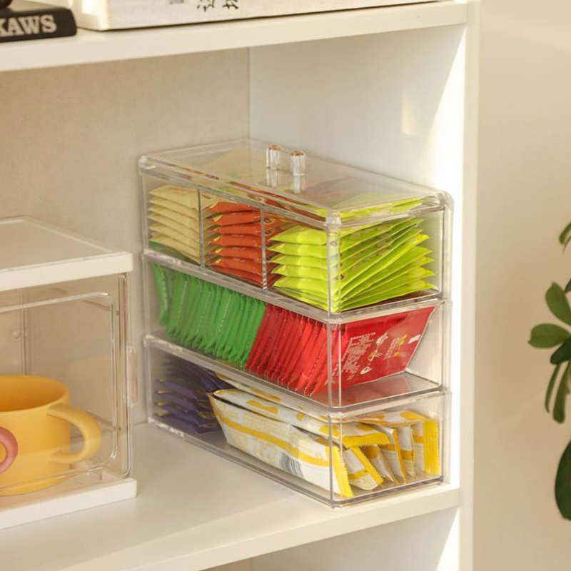 [E] Tea Bag Storage Box Drawer - Coffee Tea Sugar Container Set บทวิจารณ์และราคา
