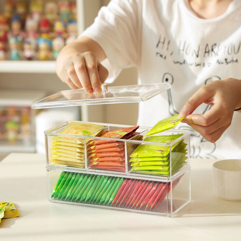 [E] Tea Bag Storage Box Drawer - Coffee Tea Sugar Container Set บทวิจารณ์และราคา