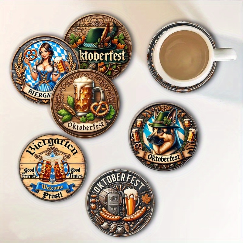 6pcs 4in Wooden Vintage Beer F - Coffee Tea Festival บทวิจารณ์และราคา