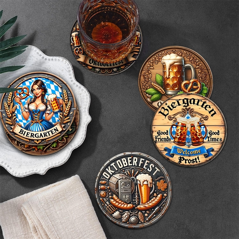 6pcs 4in Wooden Vintage Beer F - Coffee Tea Festival บทวิจารณ์และราคา