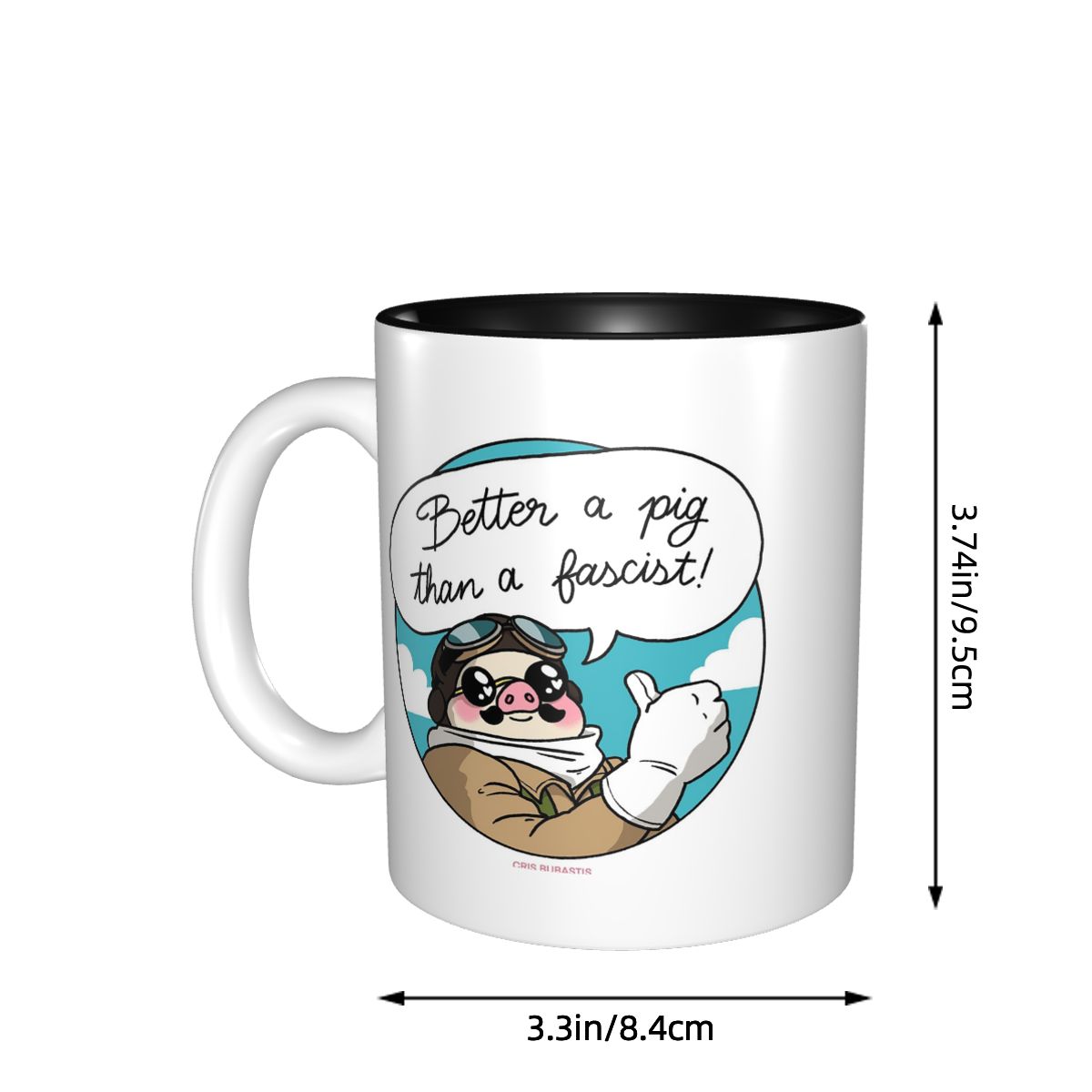 Better A Pig Than A Fascist! M - Coffee Better Than Tea บทวิจารณ์และราคา