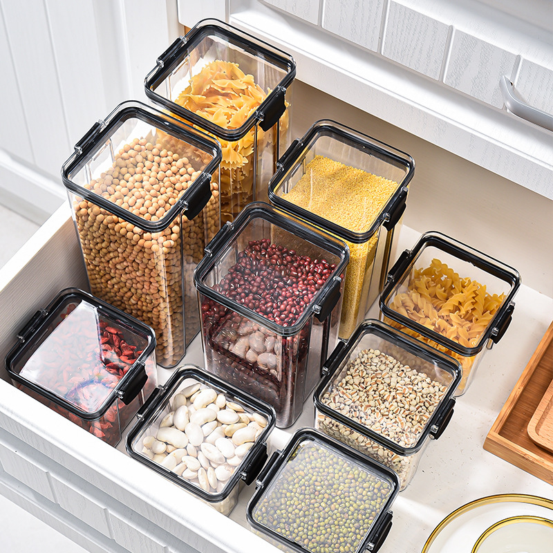 1-4PCS Sealed Jars Kitchen Org - Coffee Tea Sugar Container Set บทวิจารณ์และราคา