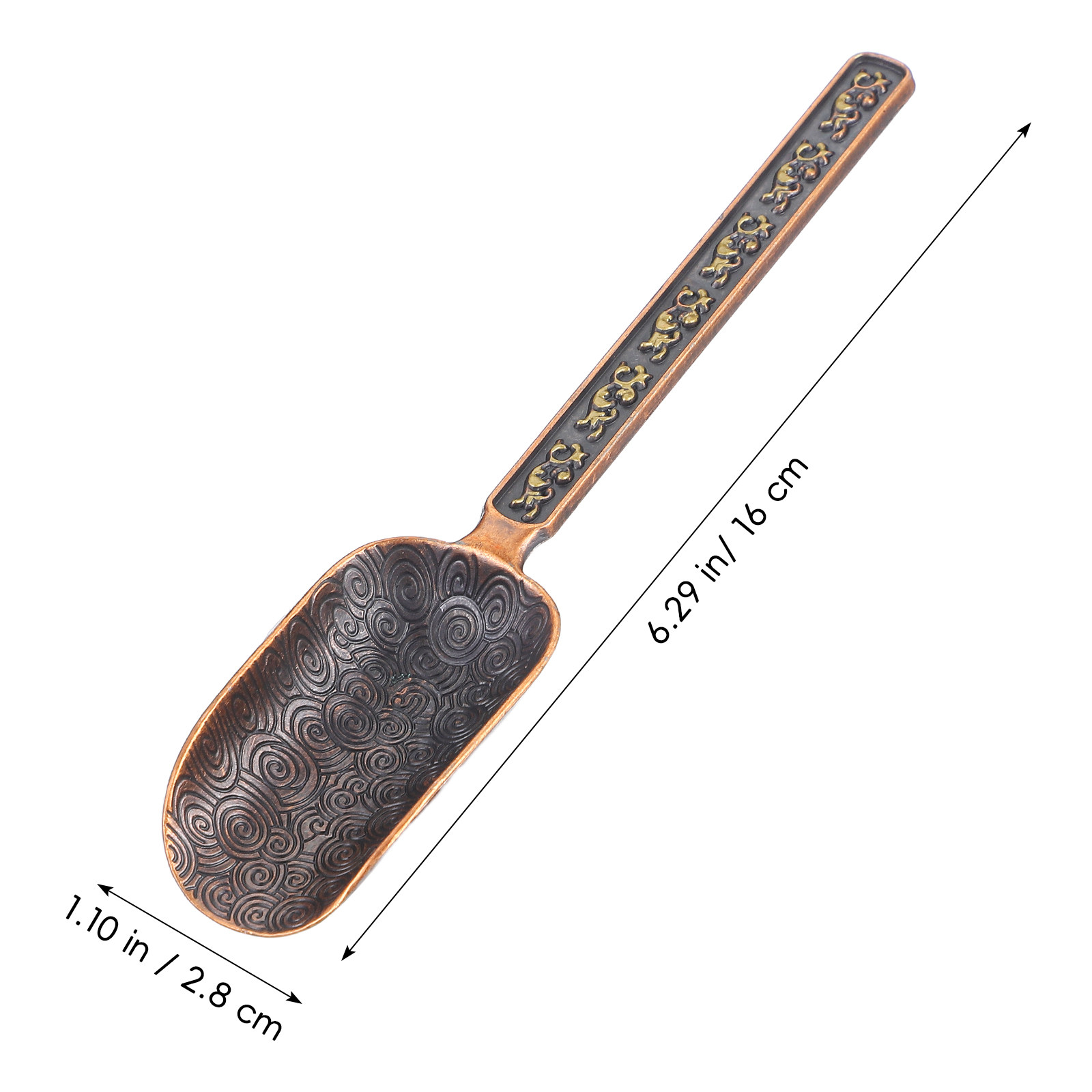 Copper Zinc Retro Loose Leaf T - Coffee Tea And Bean Leaf บทวิจารณ์และราคา