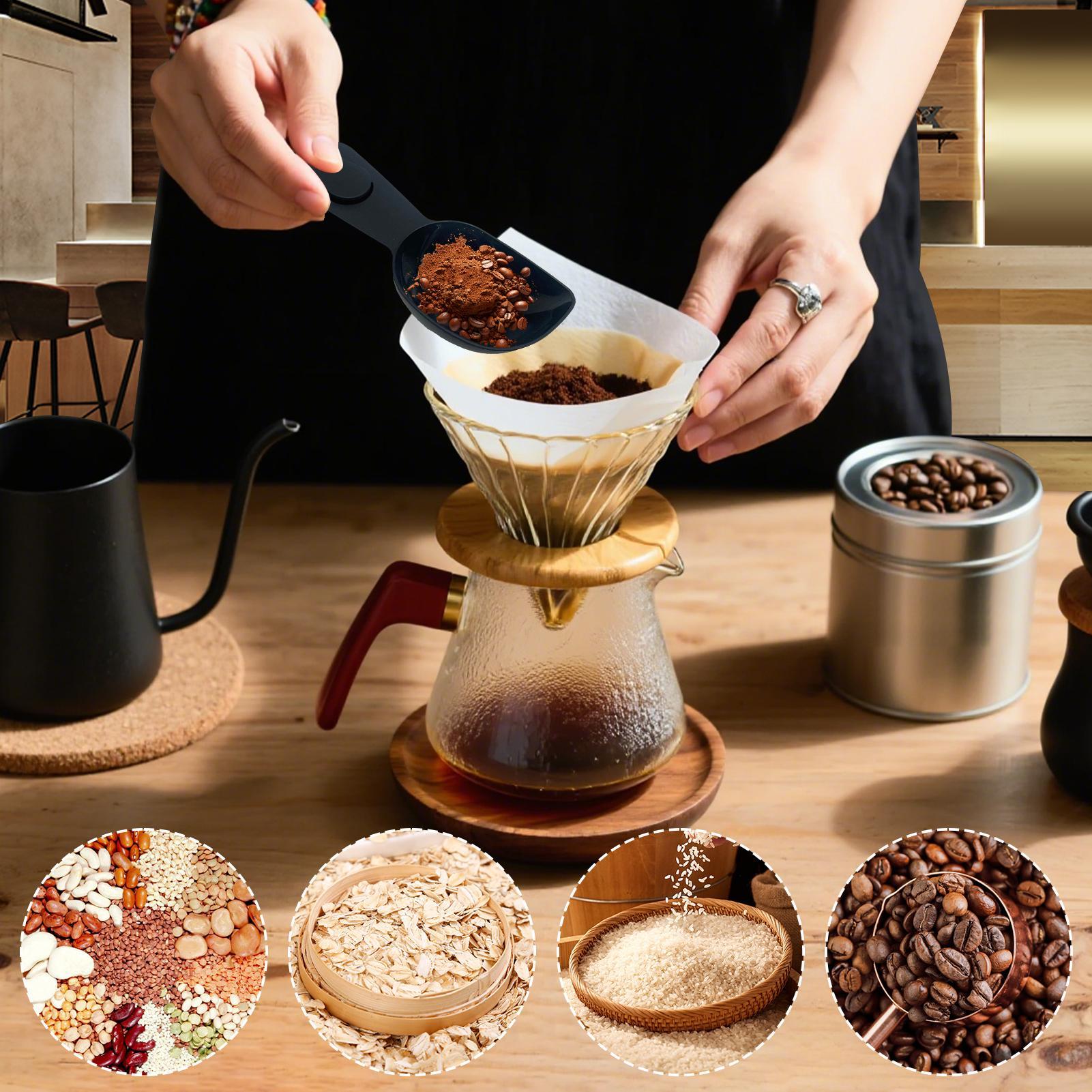 Coffee Scoop with Clip Multi-p - Coffee Tea And Bean Leaf บทวิจารณ์และราคา