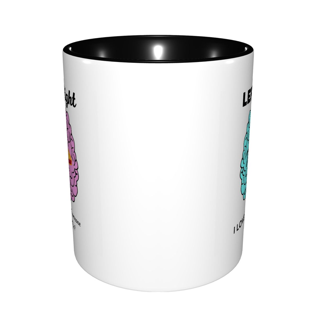 Left Right Brain Hemisphere Pi - Coffee Tea Joke บทวิจารณ์และราคา