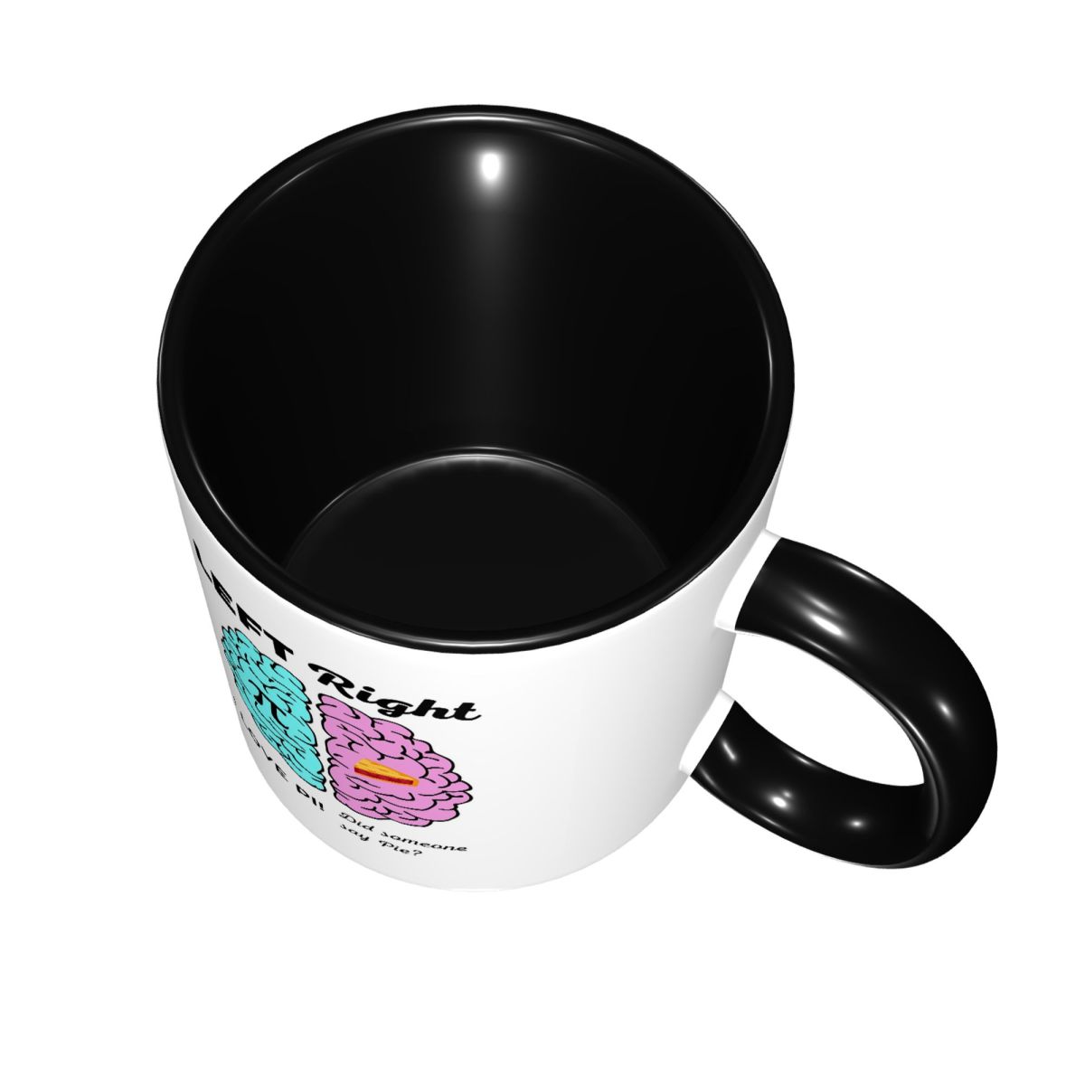 Left Right Brain Hemisphere Pi - Coffee Tea Joke บทวิจารณ์และราคา
