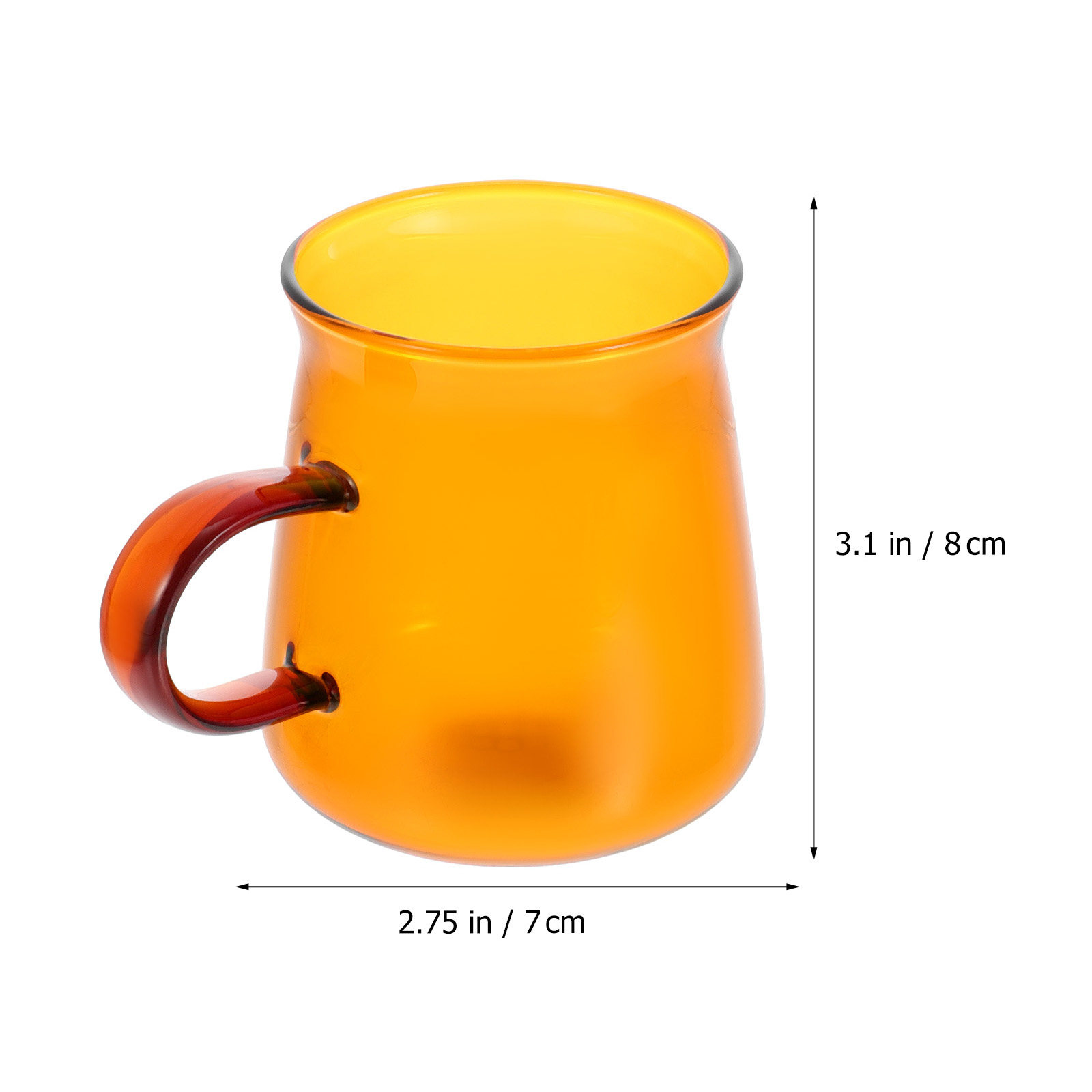 1Set Glass Coffee Cup Simple E - Coffee Tea Drinks บทวิจารณ์และราคา