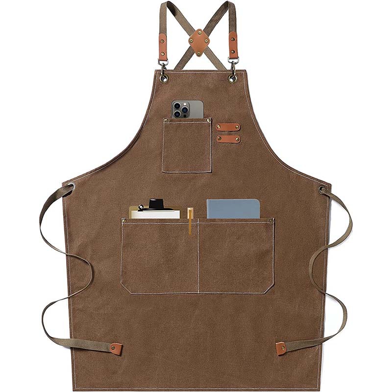 Canvas apron made of cotton su - Coffee Tea Gardens บทวิจารณ์และราคา