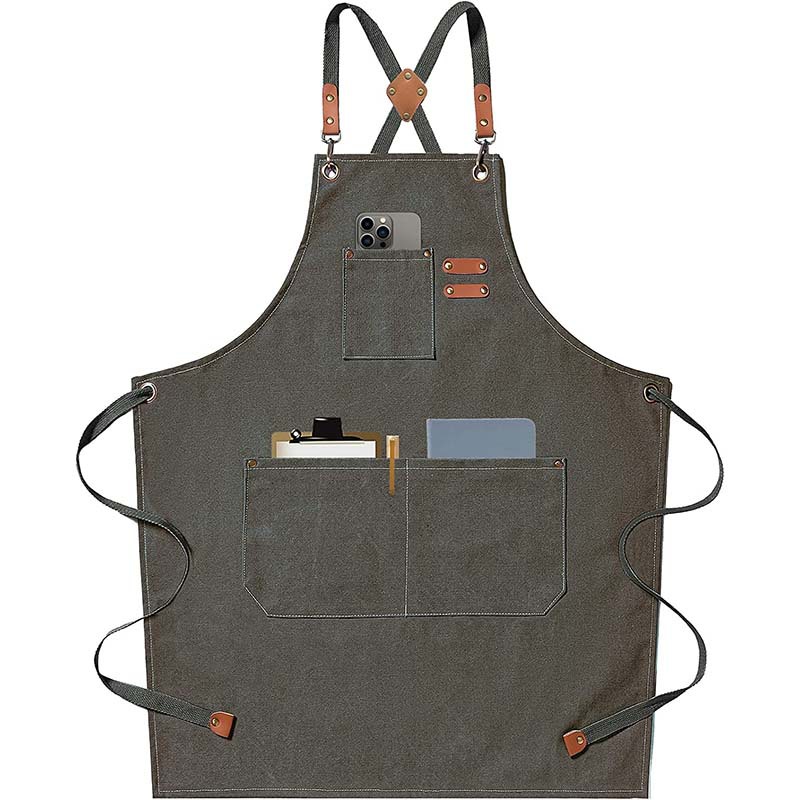 Canvas apron made of cotton su - Coffee Tea Gardens บทวิจารณ์และราคา