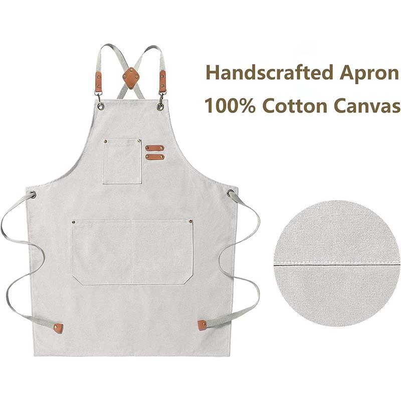 Canvas apron made of cotton su - Coffee Tea Gardens บทวิจารณ์และราคา