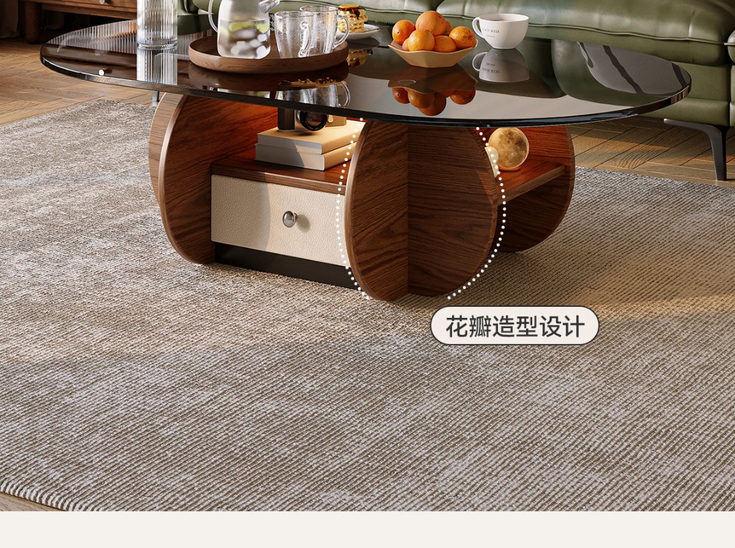 Small niche oval solid wood co - Young Tea Coffee บทวิจารณ์และราคา