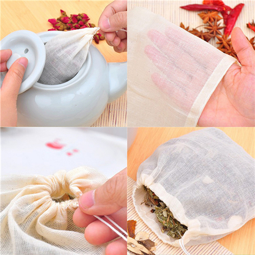 1pc/10Pcs Cotton Tea Bags Musl - Coffee Tea Gardens บทวิจารณ์และราคา