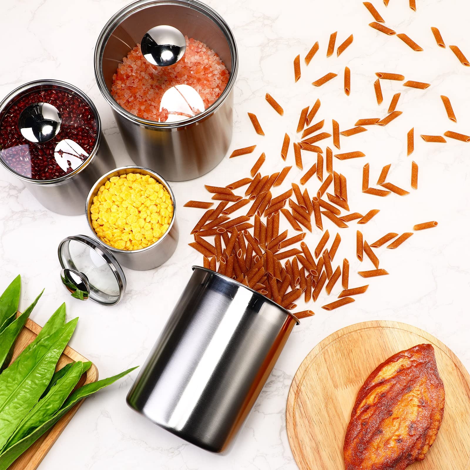 Food Storage Containers Tea Co - Coffee Tea Sugar Container Set บทวิจารณ์และราคา