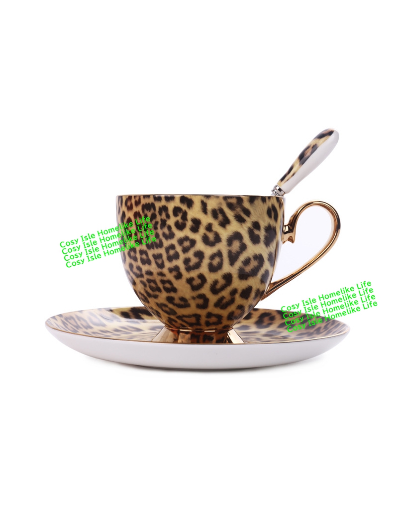 Gold Color Bone China Leopard  - Coffee Tea Festival บทวิจารณ์และราคา