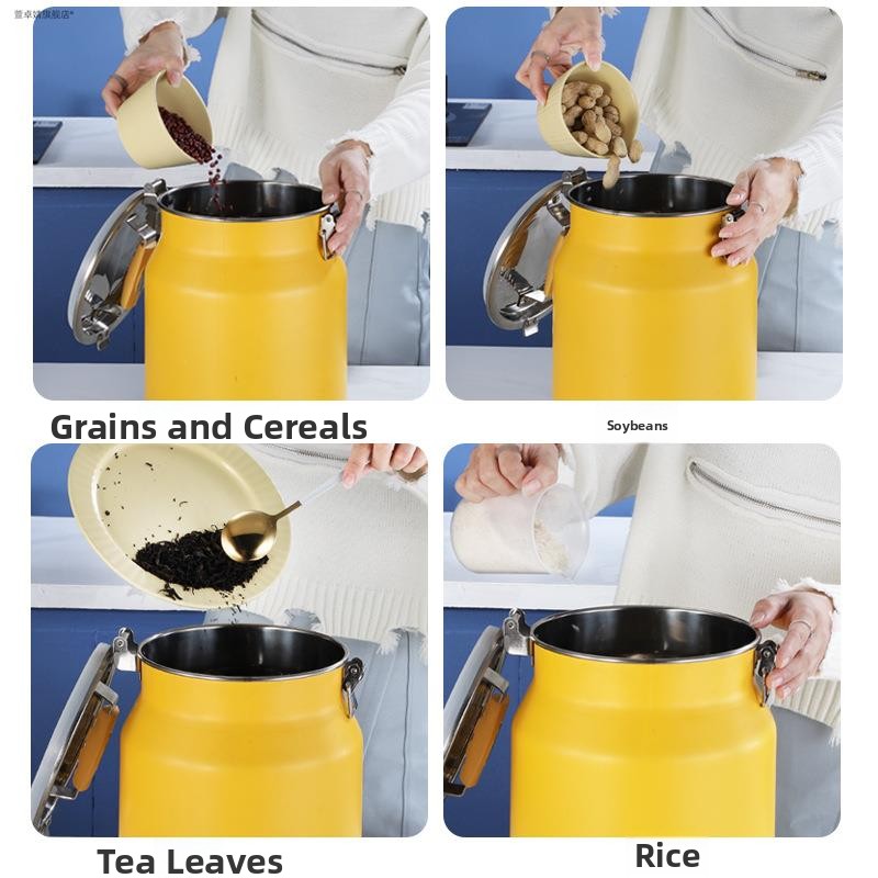 Stainless Steel Sealed Storage - Coffee Tea And Bean Leaf บทวิจารณ์และราคา