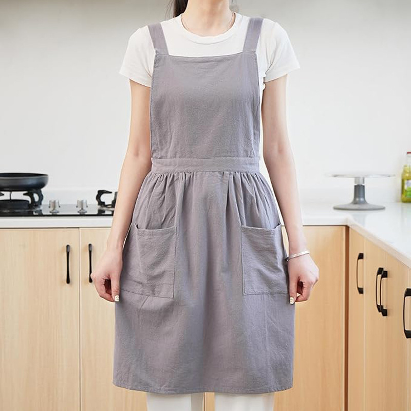 Canvas apron made of cotton su - Coffee Tea Gardens บทวิจารณ์และราคา