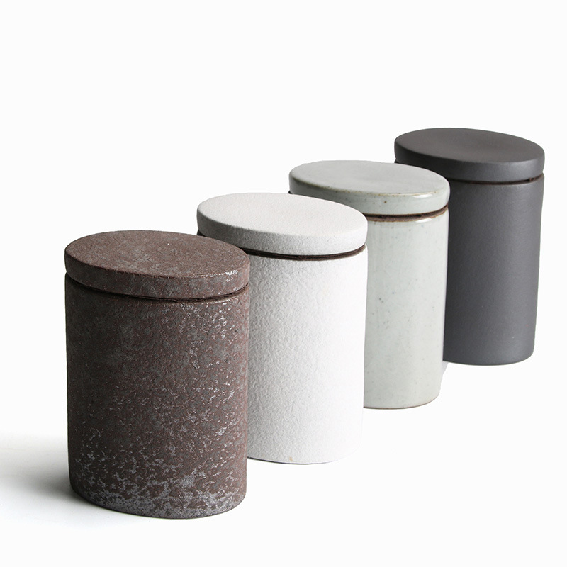 Vintage Stoneware Tea Jar Cyli - Coffee Tea Sugar Container Set บทวิจารณ์และราคา