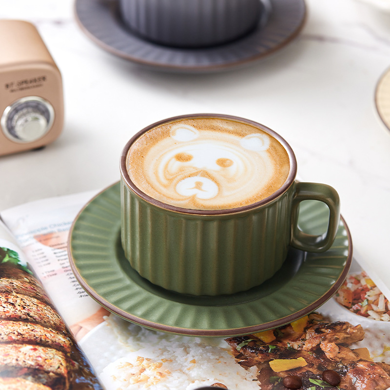 Ceramic Coffee Cup Saucer Set  - Coffee Tea Festival บทวิจารณ์และราคา