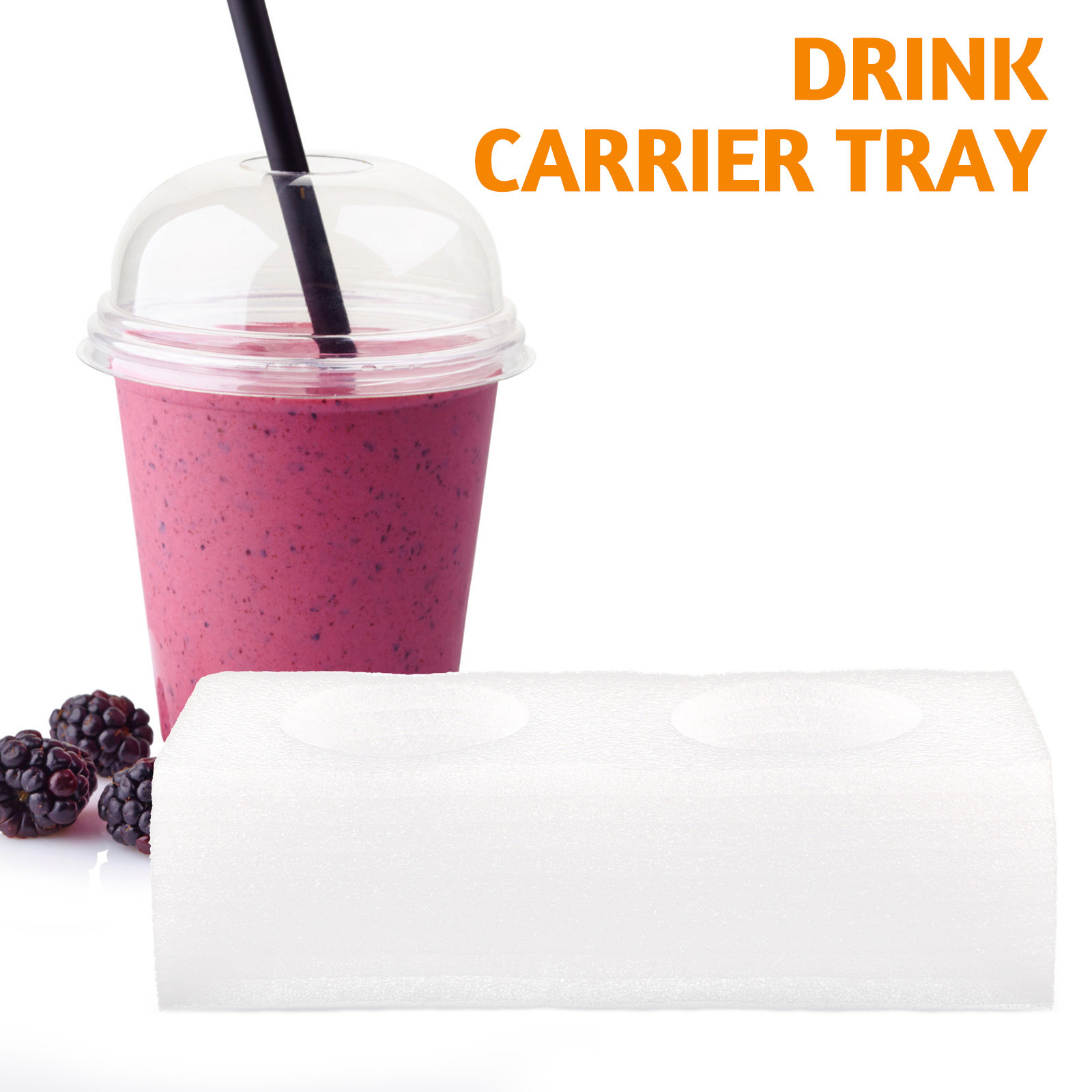 2Pcs Takeout Beverage Cup Hold - Coffee Tea Drinks บทวิจารณ์และราคา