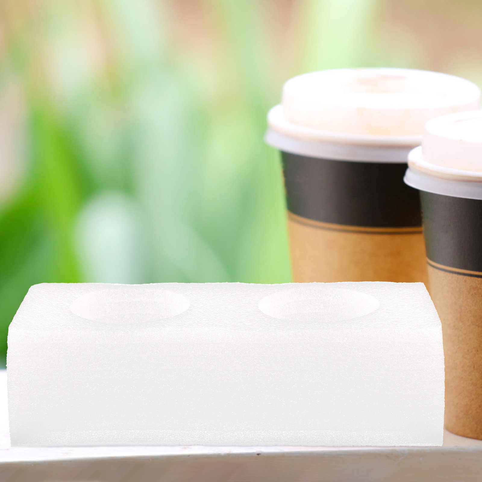 2Pcs Takeout Beverage Cup Hold - Coffee Tea Drinks บทวิจารณ์และราคา